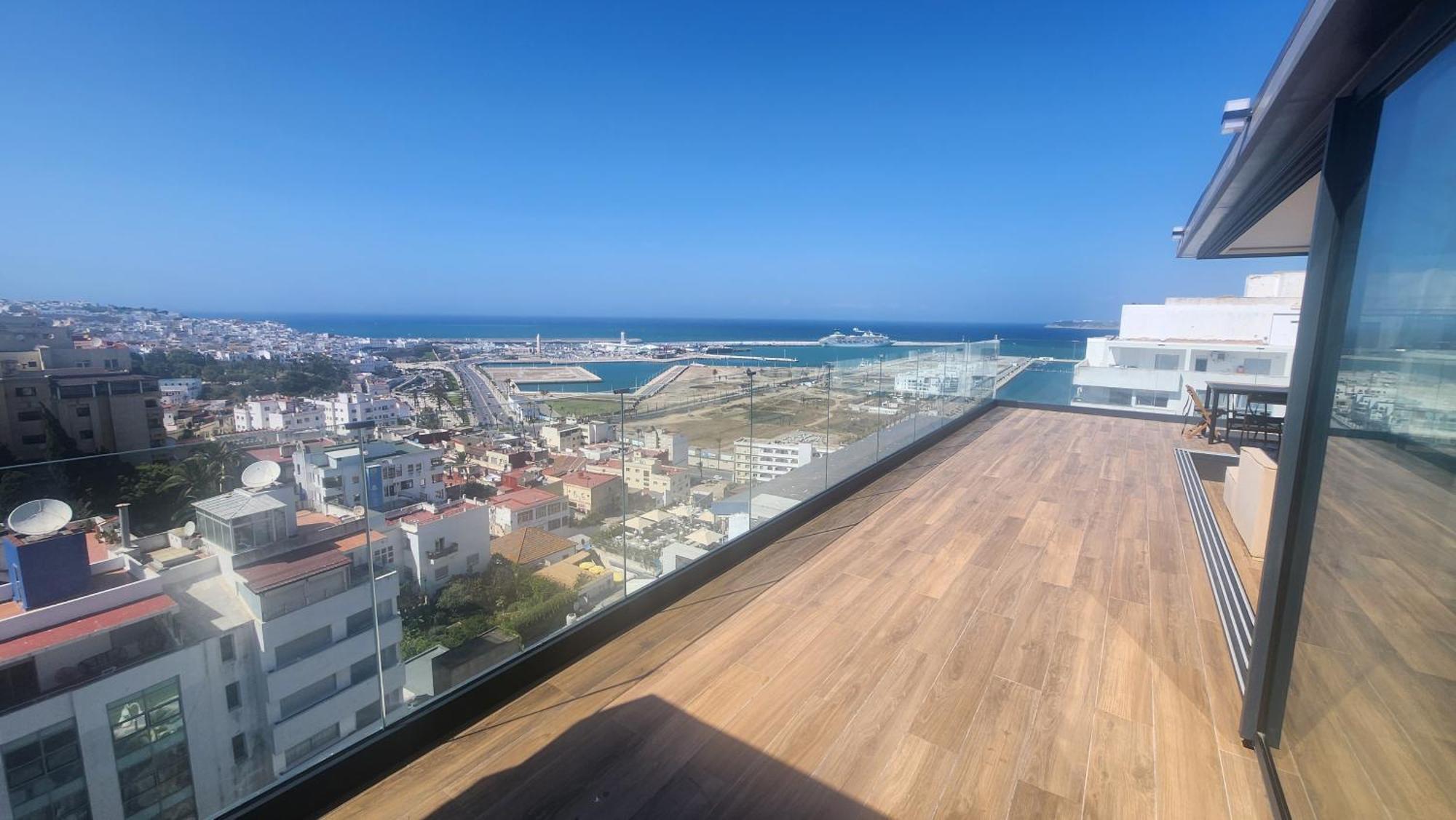 Magnifique Penthouse 160M2 Terrasse 90M2 Vue Mer Tangeri Esterno foto