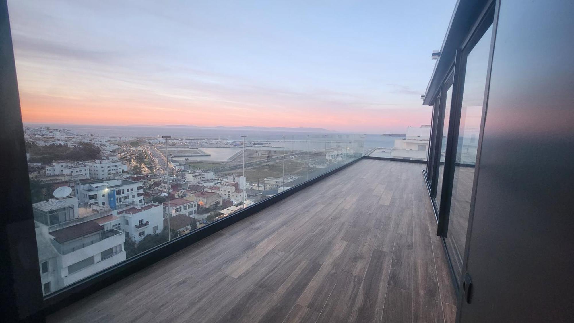 Magnifique Penthouse 160M2 Terrasse 90M2 Vue Mer Tangeri Esterno foto