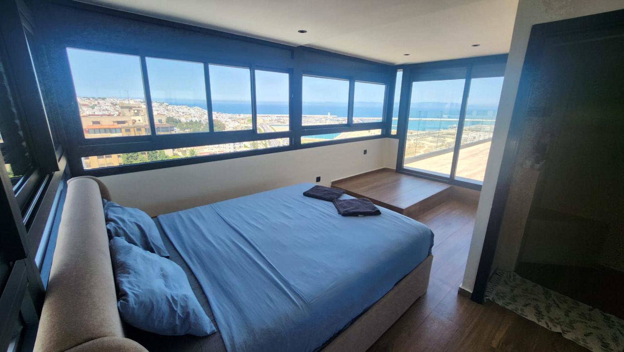 Magnifique Penthouse 160M2 Terrasse 90M2 Vue Mer Tangeri Esterno foto