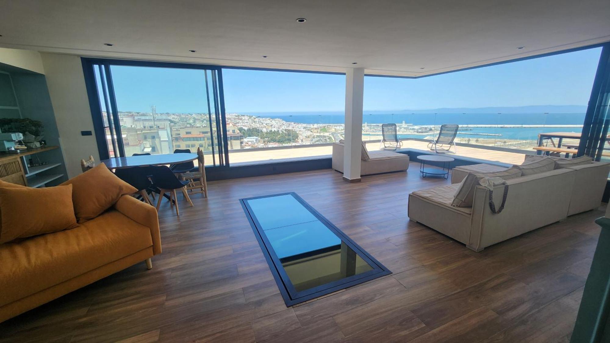 Magnifique Penthouse 160M2 Terrasse 90M2 Vue Mer Tangeri Esterno foto