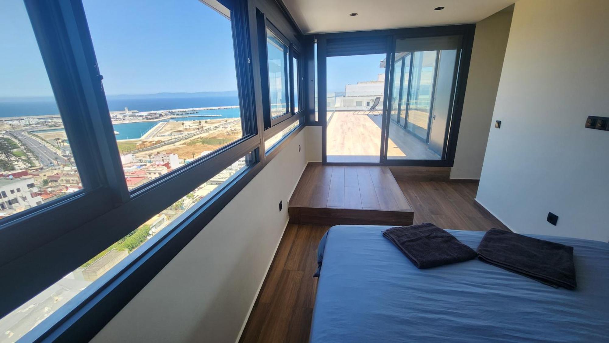 Magnifique Penthouse 160M2 Terrasse 90M2 Vue Mer Tangeri Esterno foto