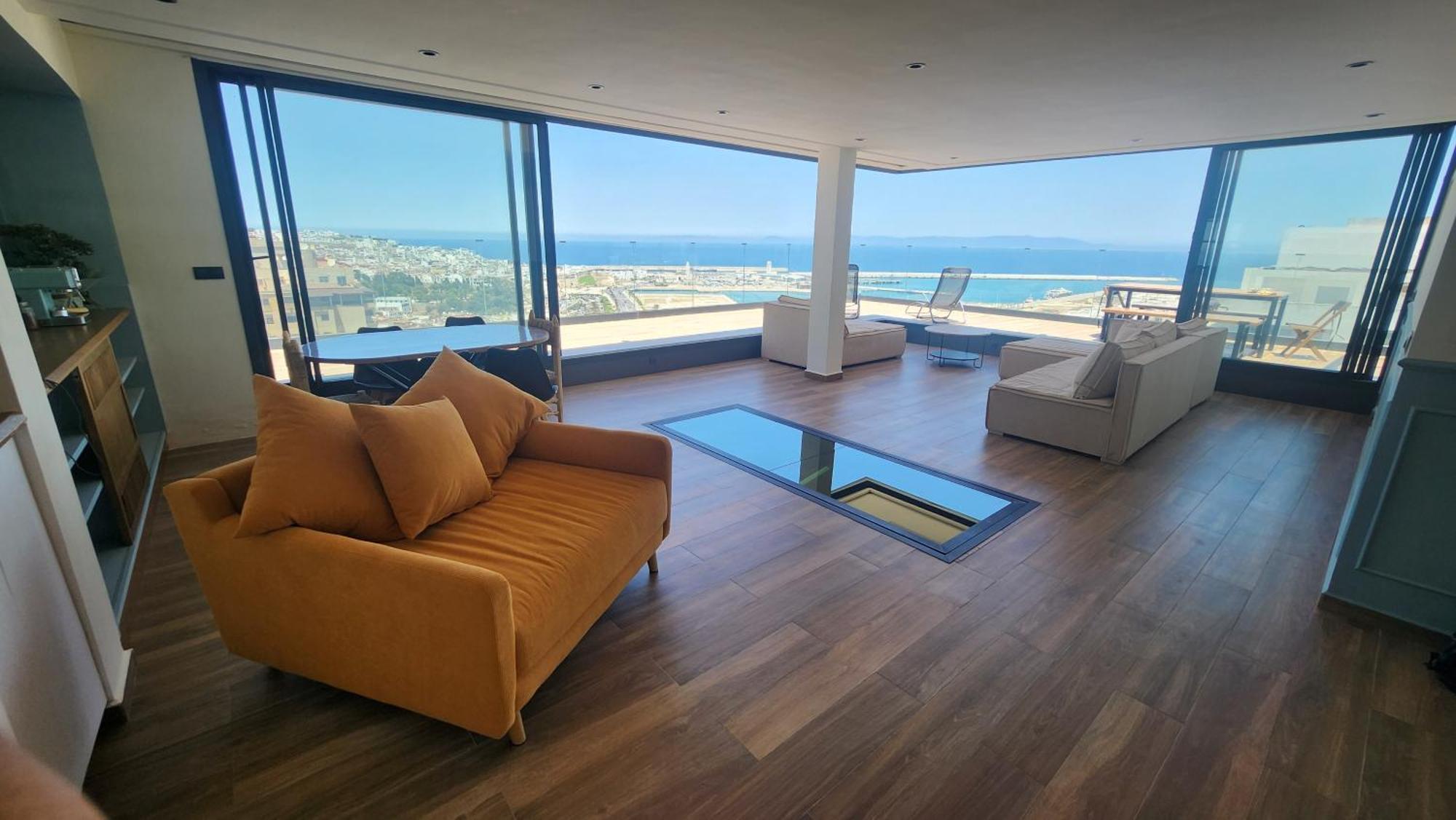 Magnifique Penthouse 160M2 Terrasse 90M2 Vue Mer Tangeri Esterno foto