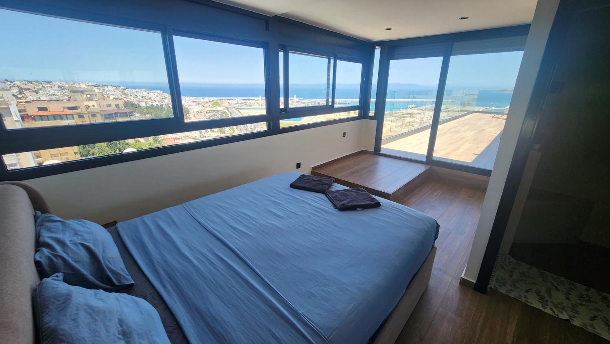 Magnifique Penthouse 160M2 Terrasse 90M2 Vue Mer Tangeri Esterno foto